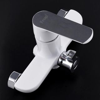 Смеситель для ванны и душа Frap F2231 хром белый